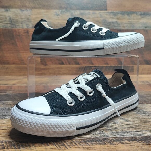 Converse Women's Chuck Taylor Shoreline Sneaker Black White Shoes Size 5 - Picture 1 of 8